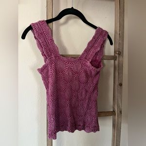 Free People Love Letter cami in magenta size m/l